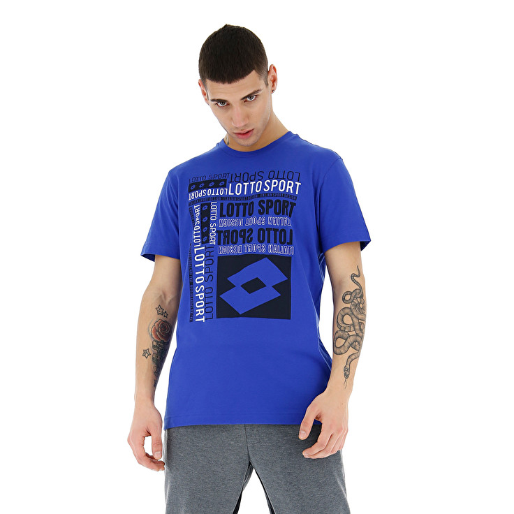 Lotto Supra Ii Js Camisetas Hombre - Azules - Colombia FKDSATM-65